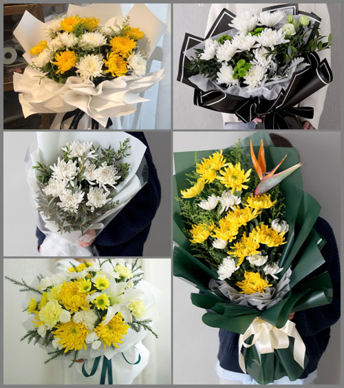 山东莱芜莱城区高庄街道安仙村白事花束代送